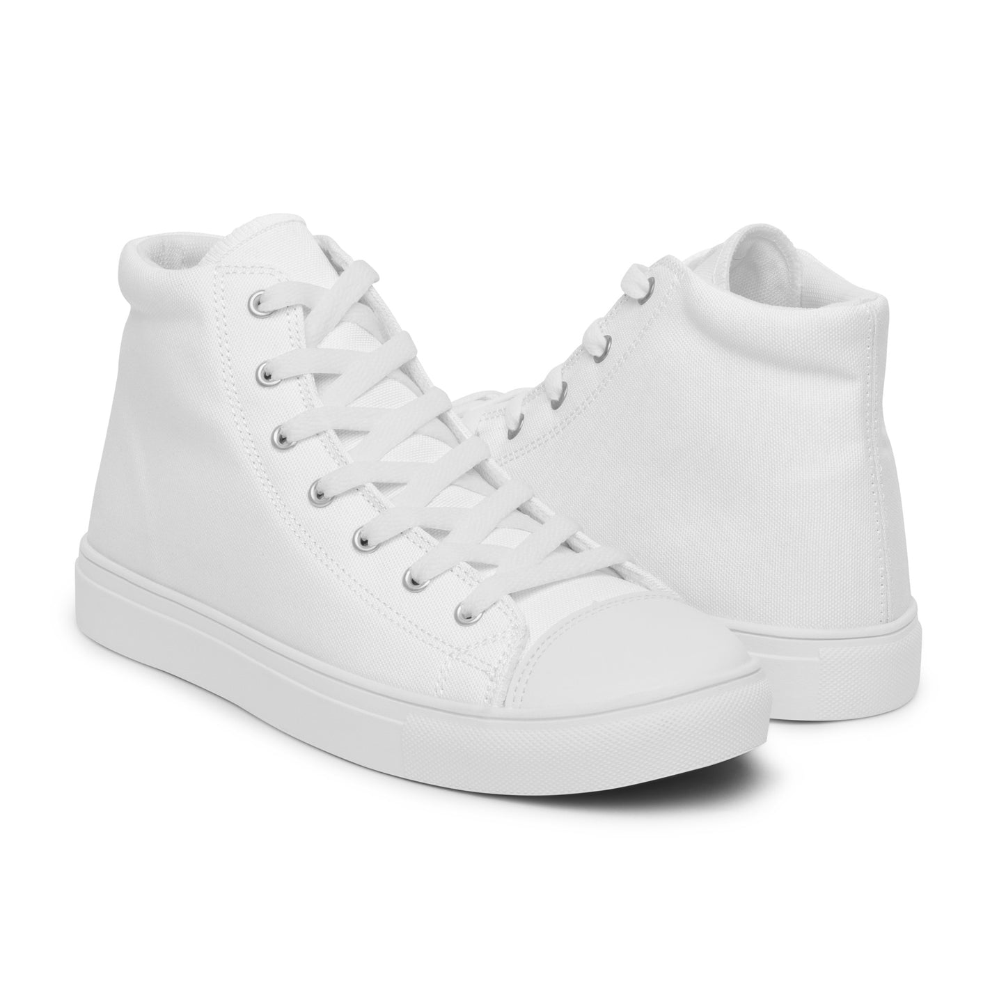 Men’s Classic WhiteHigh Top Canvas Shoes