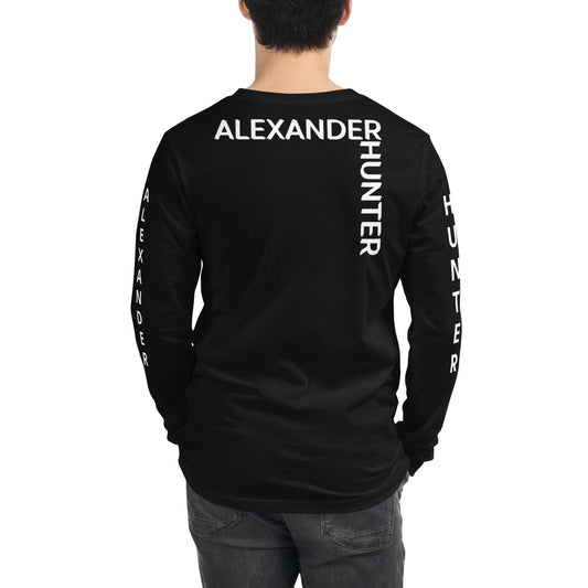 Unisex Split Logo Long Sleeve - Black