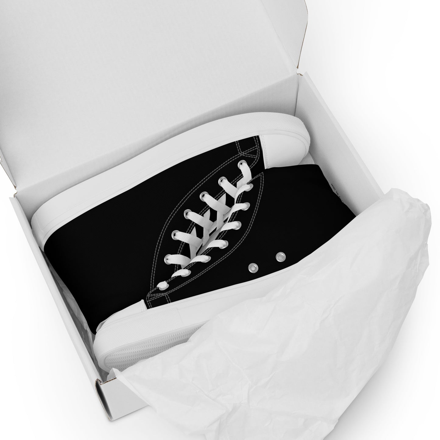 Men’s Classic Black High Top Canvas Shoes