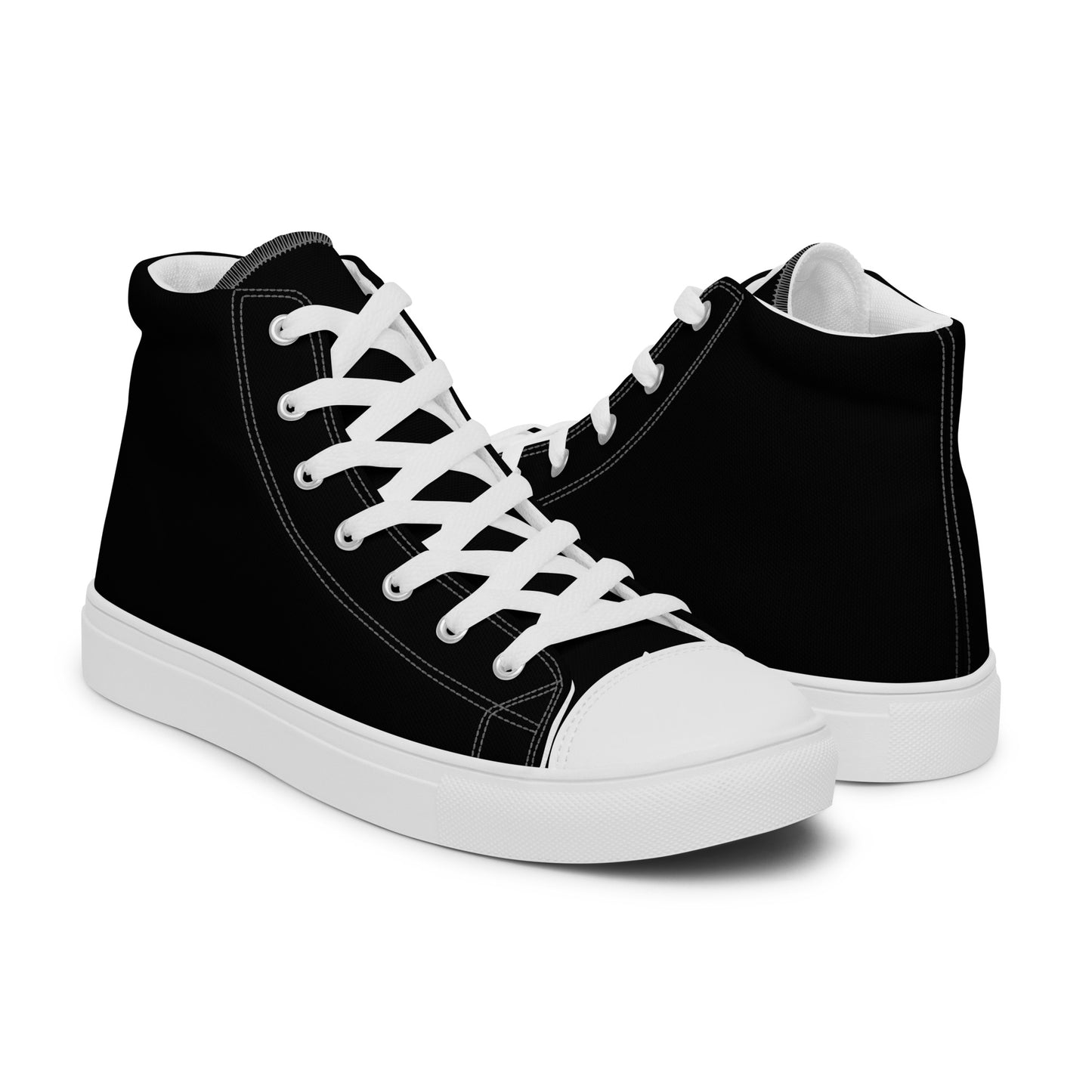 Men’s Classic Black High Top Canvas Shoes