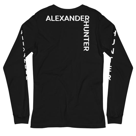 Unisex Split Logo Long Sleeve - Black